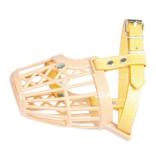 BOZAL PLASTICO Y PIEL 6,5cmx7,8x9,8cm **