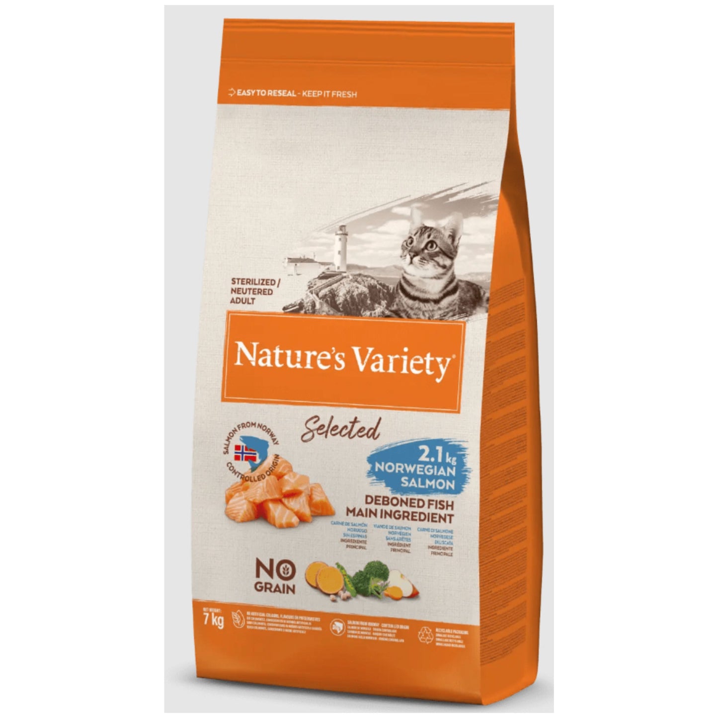 NATURES VARIETY CAT SELECTED STERILI SALMON 1.25Kg