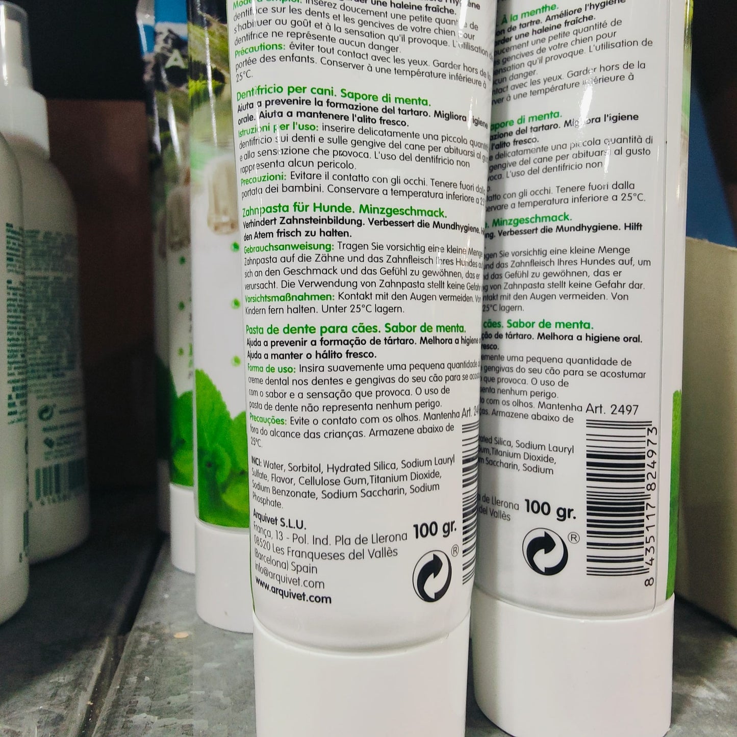 PASTA DENTIFRICA PERROS 100 GR.MENTA.