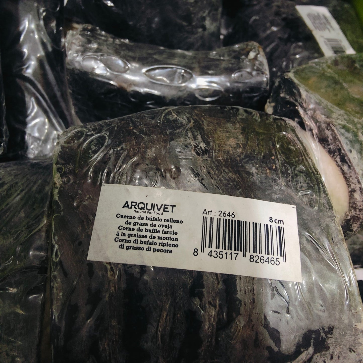 Cuernos de Búfalo rellenos Manteca de Oveja 8 cms./ 20 uds