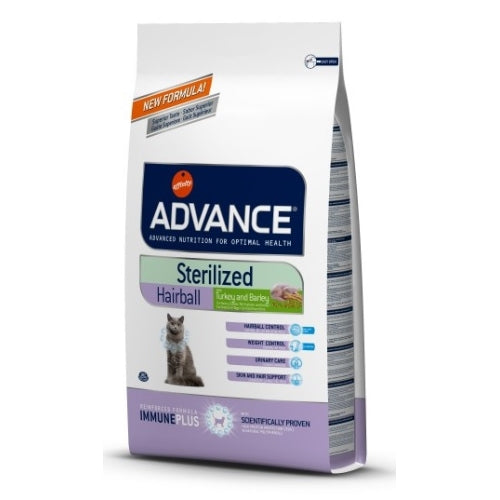 ADVANCE STERILIZED CAT HAIRBALL 10 KG