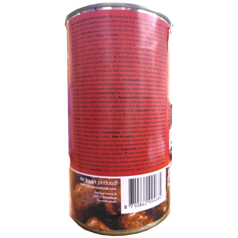 LATA PERROS TERNERA 410gr. Rokus