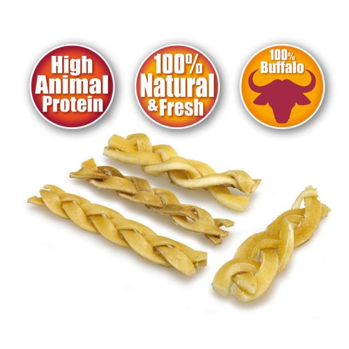 Trenzado de Piel de Búfalo - 100 gr. -12cm