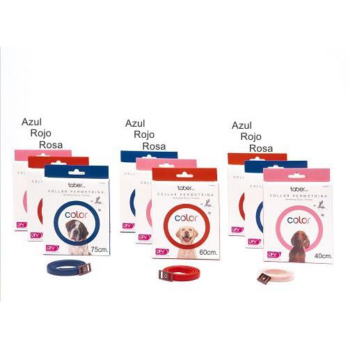 TABERDOG COLLAR PERMETRINA 60cm.ROJO