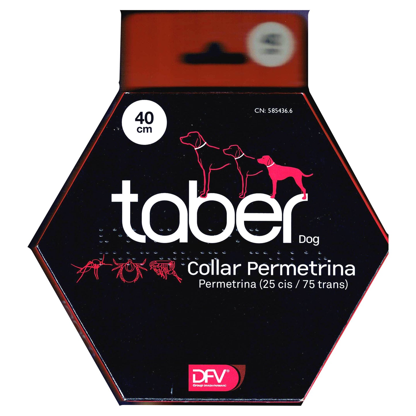 TABERDOG COLLAR PERMETRINA 60cm.