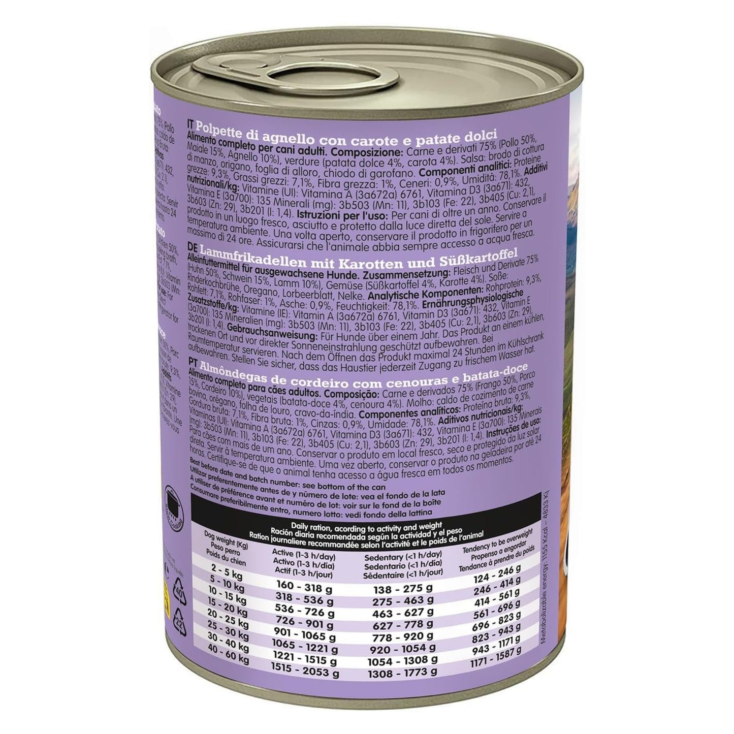 ALBONDIGAS con Cordero & Zanahoria & Boniato 400 gr.