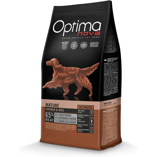 OPTIMA NOVA ADULT MATURE POLLO ARROZ 12 KG.
