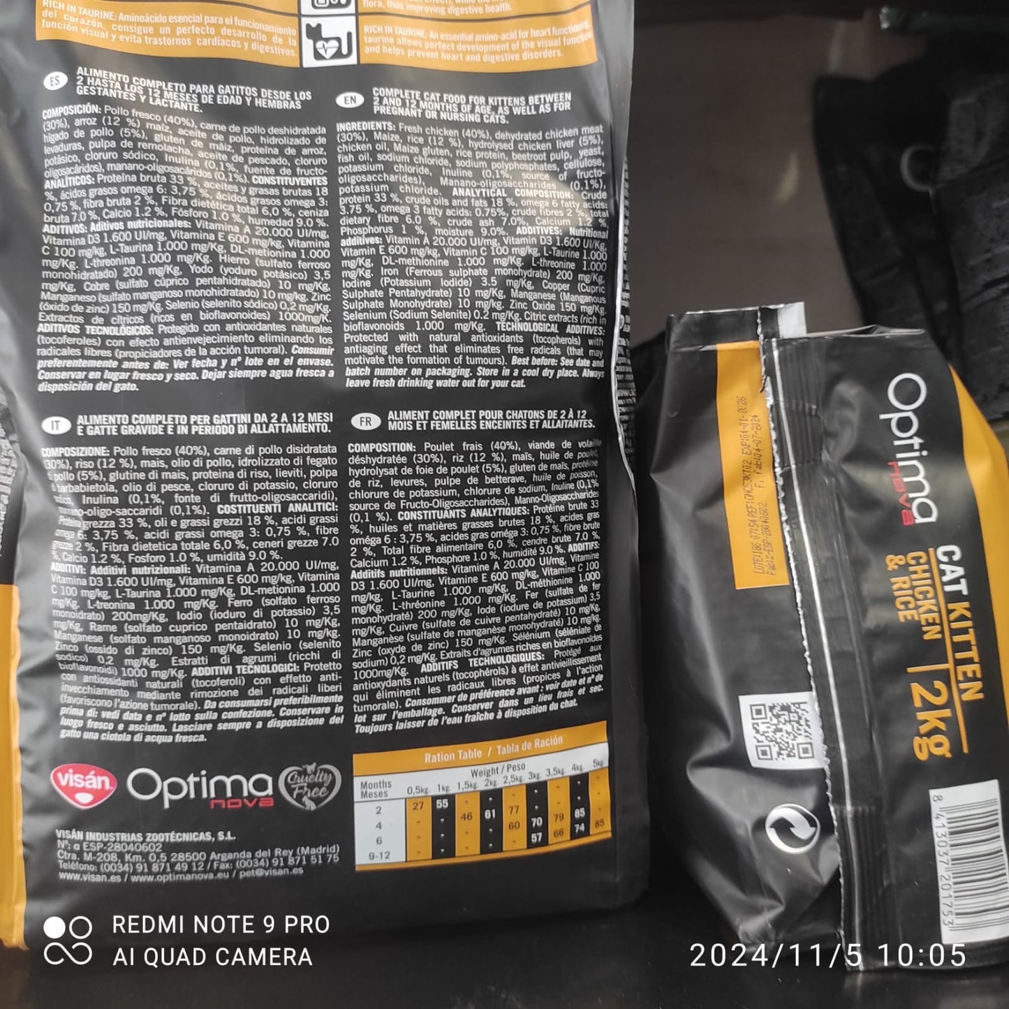 OPTIMA NOVA CAT KITTEN 400 GR.