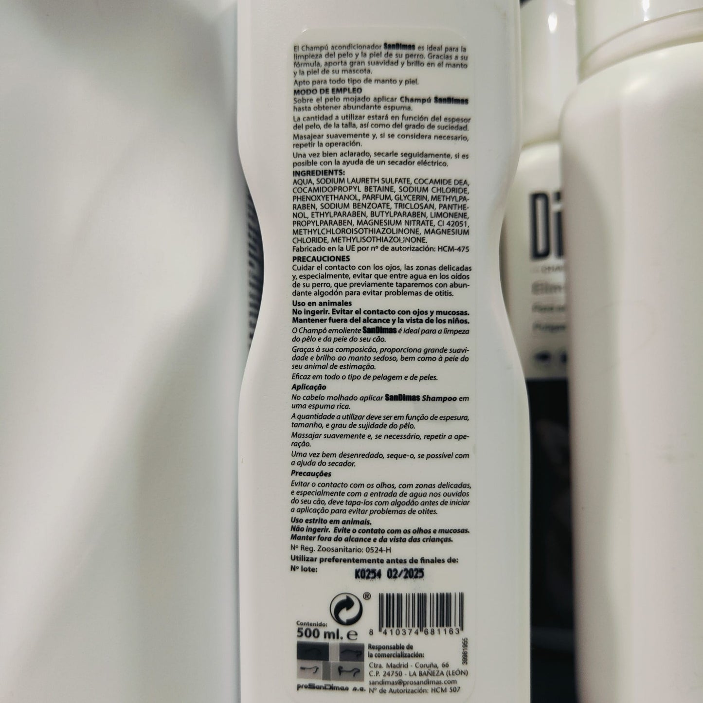 CHAMPU GEL SAN DIMAS 500cc