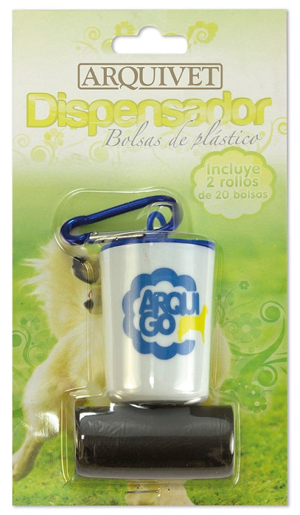 DISPENSADOR DE BOLSAS DE PLASTICO + 2 BOLSAS ***