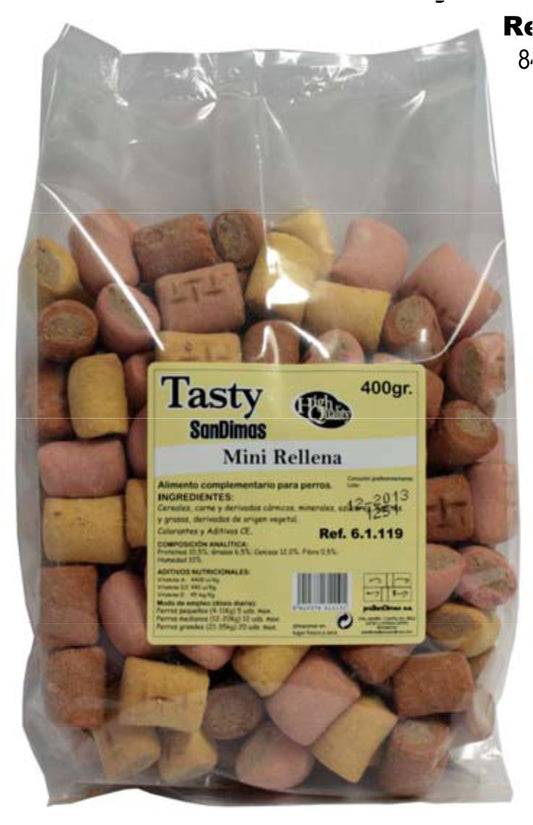GALLETAS TASTY MINI RELLENAS 400 GR.SAN DIMAS