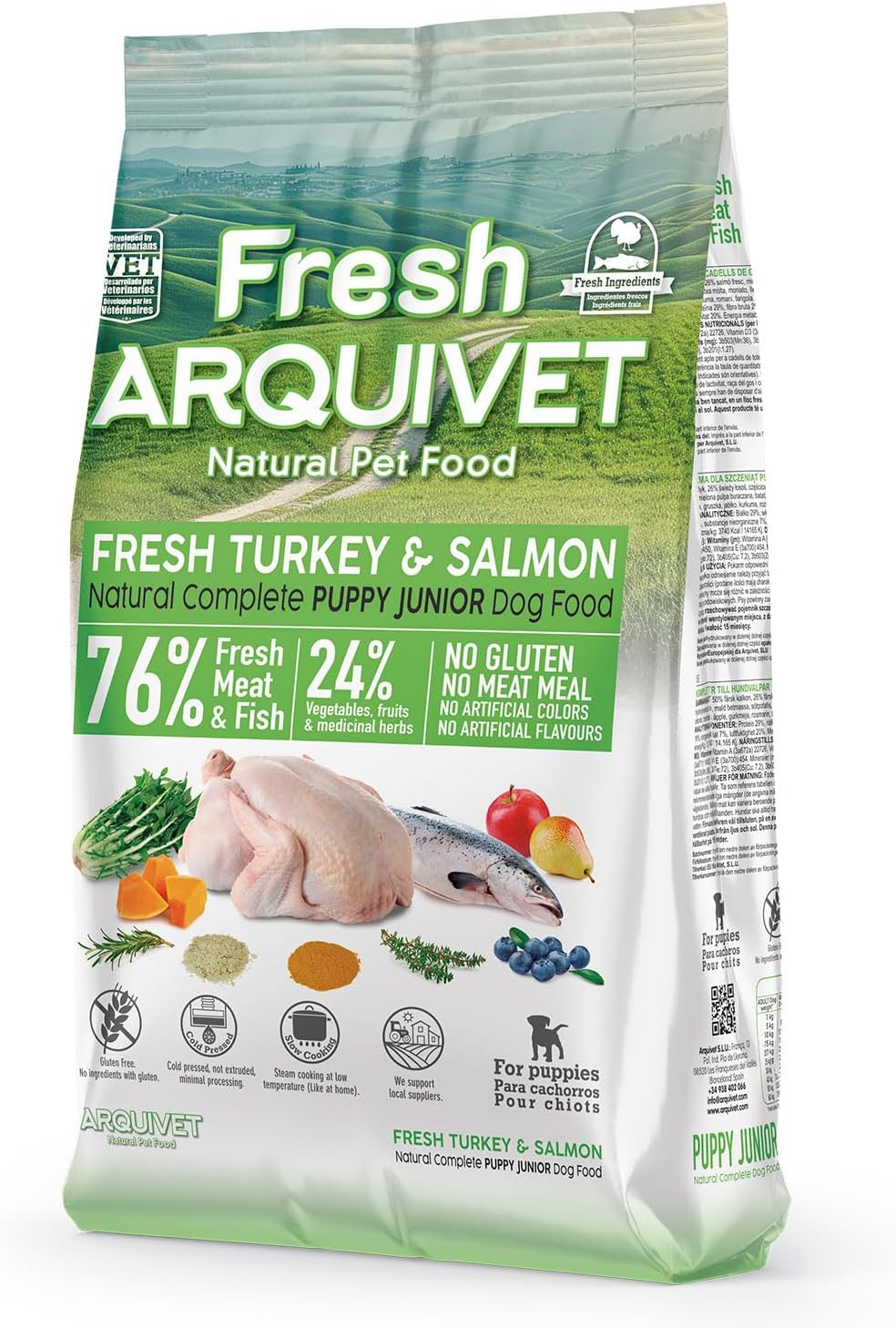 Arquivet Fresh PUPPY Junior Pavo & Salmon 2,5Kg